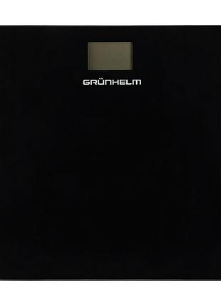 Весы электронные - bes-26b 26х26см (черный, квадрат, макс-180кг) (grunhelm)
