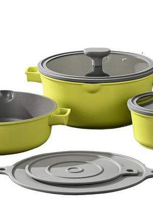 Pr-2502 набор посуды sunny chef, 10 предметов, pepper