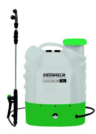 Опрыскиватель аккумуляторный - ghs -16m, (8ан/12v, 2-4бар, 16л) (grunhelm)