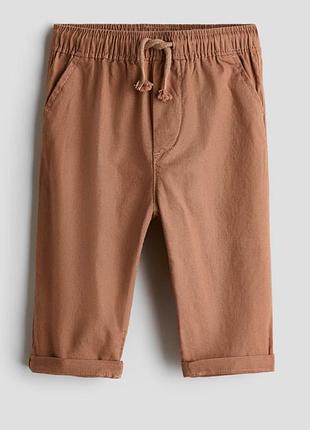 Штани на основі льону h&m для хлопчика 68 р на 6 місяців