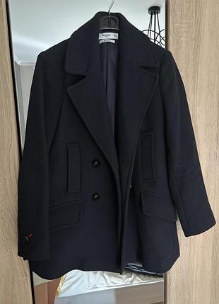 Пальто з вовною mango