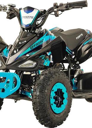 Квадроцикл аккумуляторный forte atv800ne серо-бирюзовый
