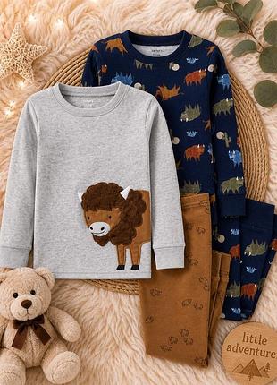 Піжама картерс 2-piece lion 100% snug fit cotton pjs на хлопчика 3т, 4т, 5т