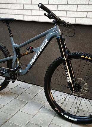 Велосипед топовый карбоновый двухподвес фирмы santa cruz 29 колеса