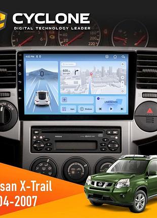 Штатна магнітола nissan x-trail 2004-2007 cyclone c10-012 4x64 dsp 4g