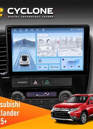 Штатна магнітола mitsubishi outlander 2015 cyclone c10-012 4x64 dsp 4g