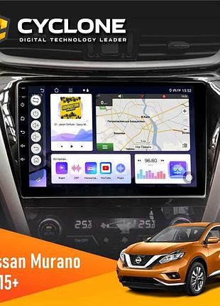 Штатна магнітола nissana murano 2015 cyclone c10-012 4x64 dsp 4g