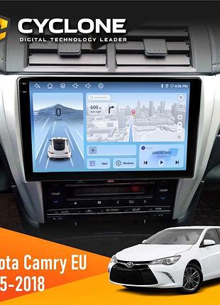 Штатна магнітола toyota camry 2015-2018 cyclone c10-012 4x64 dsp 4g
