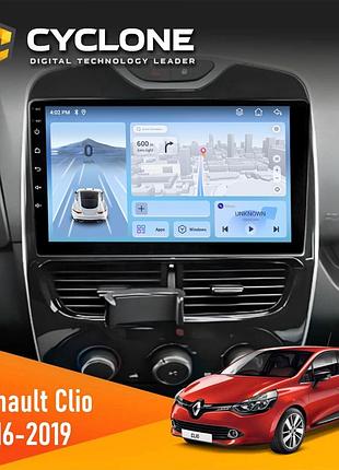 Штатна магнітола renault clio 2016-2019 cyclone c10-012 4x64 dsp 4g