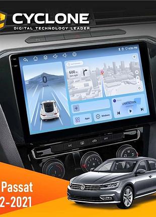 Штатна магнітола volkswagen passat 2012-2021 cyclone c10-012 4x64 dsp 4g