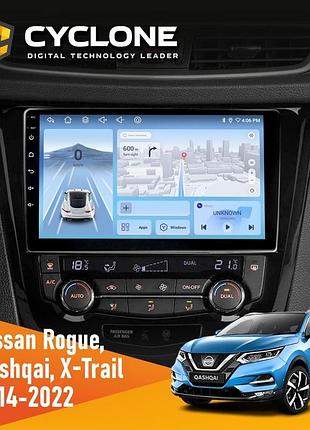 Штатна магнітола nissan qashqai, x-trail 2014 climate cyclone c10-012 4x64 dsp 4g