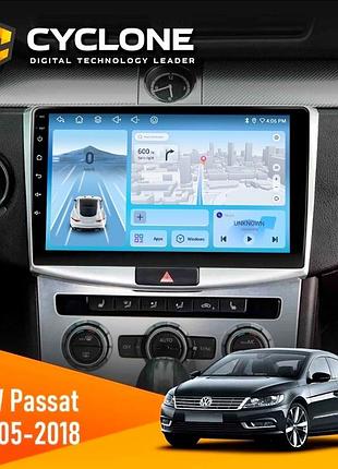 Штатна магнітола vw passat (b6, b7) 2005-2014, cc 2012-2018 cyclone c10-012 4x64 dsp 4g