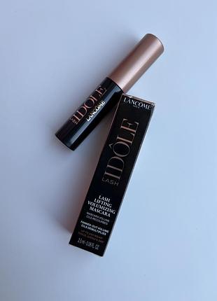 Мініатюра туші для обʼєму вій lancôme lash idôle lash-lifting & volumizing waterproof mascara