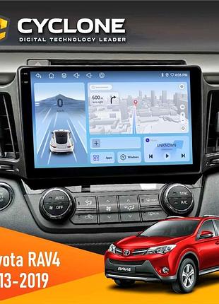 Штатна магнітола toyota rav4 2013-2019 cyclone c10-012 4x64 dsp 4g