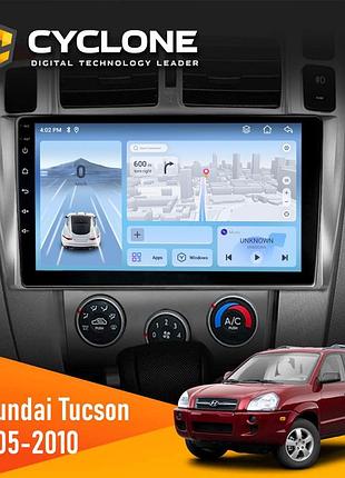 Штатна магнітола hyundai tucson 2005-2010 cyclone c10-012 4x64 dsp 4g