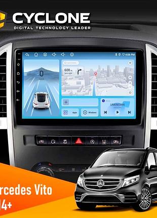 Штатна магнітола mercedes-benz vito (w447) 2014 cyclone c10-012 4x64 dsp 4g