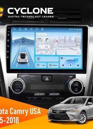 Штатна магнітола toyota camry 2015-2018 usa cyclone c10-012 4x64 dsp 4g