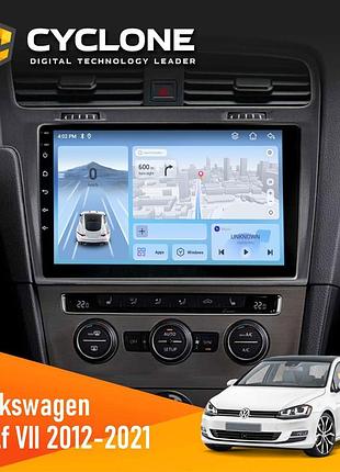 Штатна магнітола volkswagen golf 2012-2021 silver cyclone c10-012 4x64 dsp 4g