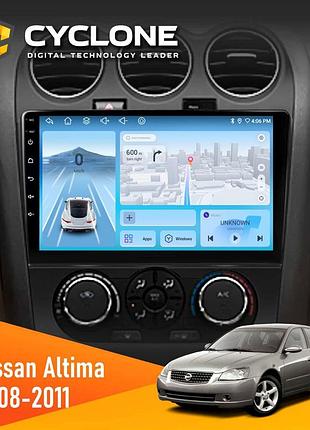 Штатна магнітола nissan altima 2008-2011 cyclone c10-012 4x64 dsp 4g