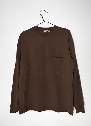 Чоловічий лонгслив вільного крою uniqlo