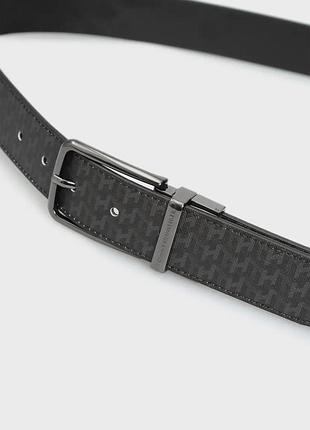 Чоловічий шкіряний ремінь tommy hilfiger rev tech, 95 розмір