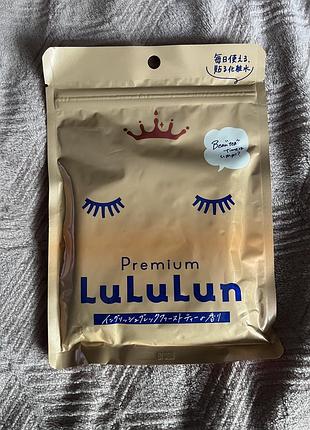 Lululun японська тканинна маска для інтенсивного зволоження та відновлення premium tea scent english breakfast tea (7 шт)