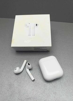 Наушники bluetooth-гарнитура б/у apple airpods 2 (a1602)