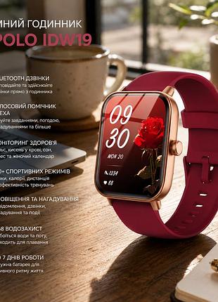 Умные часы fitpolo idw19 для мужчин и женщин, сенсорный экран 1,8", bluetooth 5.3, звонки, alexa, фитнес-трекер