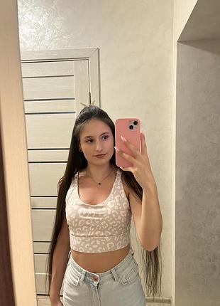 Спортивний топ леопардовий