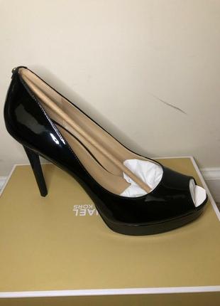 Michael kors erika peep toe heels туфли кожаные 36 36.52 фото