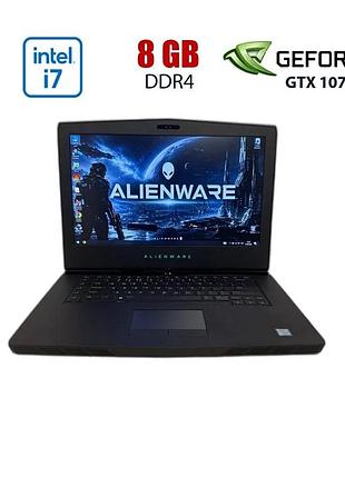 Игровой ноутбук б-класс dell alienware 15 r3 / 15.6" (1920x1080) ips / intel core i7-7700hq (4 (8) ядер по 2.80 - 3.8 ghz) / 8 gb