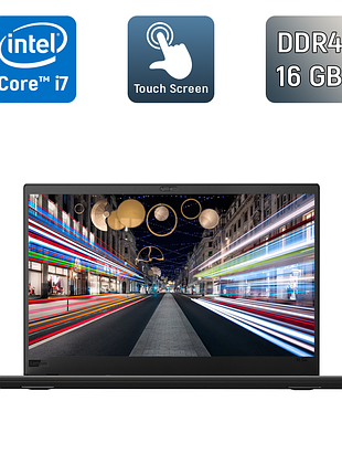 Ультрабук lenovo thinkpad x1 carbon 6th / 14" (1920x1080) ips touch / intel core i7-8650u (4 (8) ядра по 1.9 - 4.2 ghz) / 16 gb
