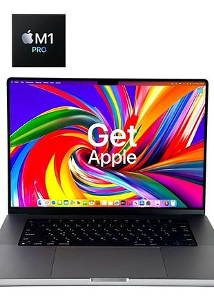 Ультрабук apple macbook pro 16 (2021) / 16.2" (3456x2234) ips / apple m1 pro (10 ядер по 2.1 - 3.2 ghz) / 16 gb ddr5 / 512 gb ssd