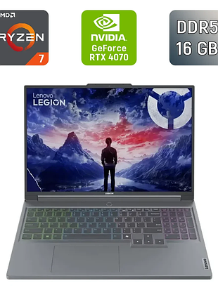 Игровой ноутбук lenovo legion slim 6 16arp9 / 16" (2560x1600) ips / amd ryzen 7 7435hs (8 (16) ядер по 3.1 - 4.5 ghz) / 16 gb ddr5