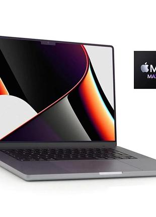 Ультрабук apple macbook pro 16 (2021) / 16.2" (3456x2234) ips / apple m1 max (10 ядер по 2.06 - 3.22 ghz) / 32 gb ddr5 / 512 gb