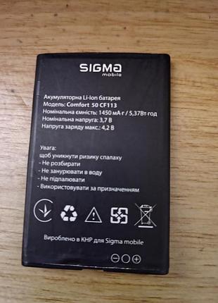 Оригинальная аккумуляторная батарея акб sigma mobile comfort 50 cf113