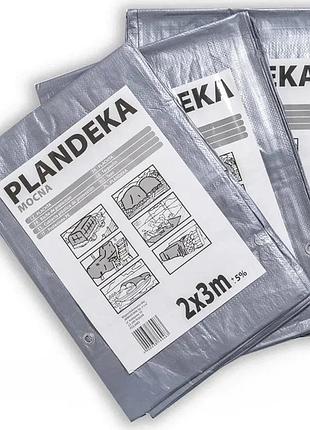 Тент plandeka mochnа 110 гр/м2 2х3 м серый плотный тент-брезент для накрытия крыши