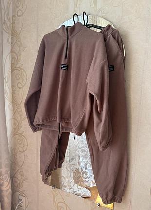 Флісовий спортивний костюм мокко m/l