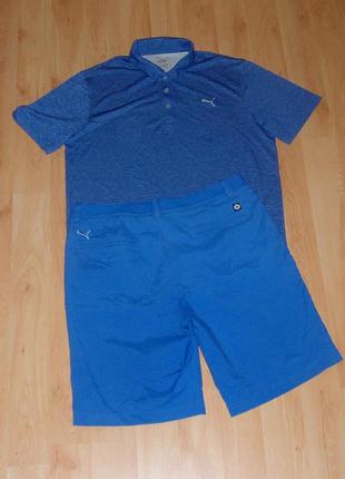 Комплект-костюм puma polo golf ck tour performance dry футболка/поло+шорты w34-36-38 original l-xl-xxl(2xl) nike nb