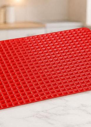 Килимок для випікання pyramid pan fat-reduction silicone cooking mat / килимок силіконовий 16,25х11,5 см / килимок-деко для