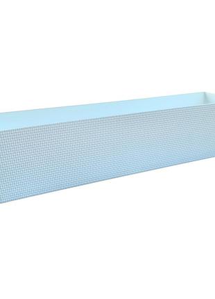 Горшок балконный homestar канна 60, с вставк,белый