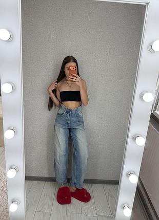 Джинси жіночі bershka сині