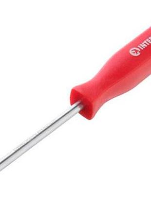 Отвертка intertool шлицевая ударная sl6 х 100 мм (ht-0482)