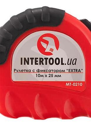 Рулетка intertool 10 м х 25 мм extra (mt-0210) 2