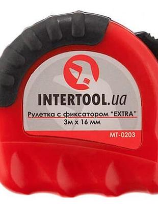 Рулетка intertool 3 м х 16 мм extra (mt-0203) 2
