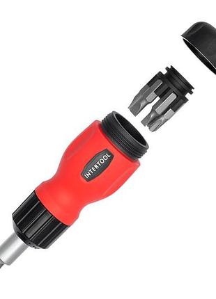 Отвертка intertool реверсивная 6 ед. (vt-1009) 2
