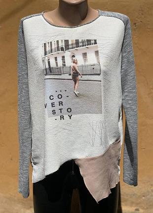 Zara ассиметричная туника,лонгслив ,m