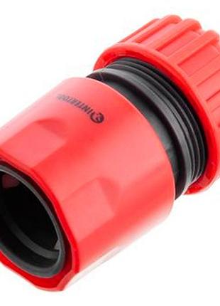 Коннектор intertool с аквостопом 3/4" для шланга 3/4" (ge-1021)
