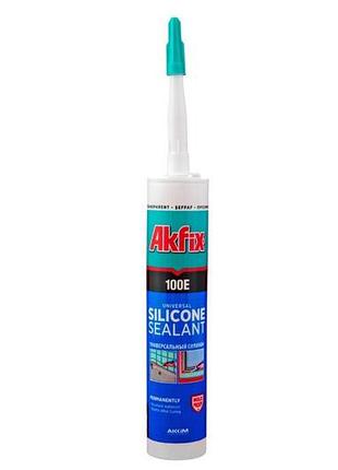 Силикон akfix 280 мл белый (100e) (sa042)