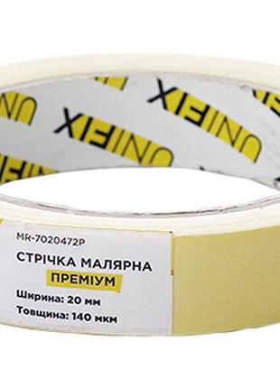 Стрічка малярська unifix 20 мм x 40 м преміум (mr-7020472p)
